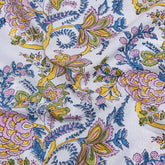 Multicolor Floral Print Cotton Cloth Material