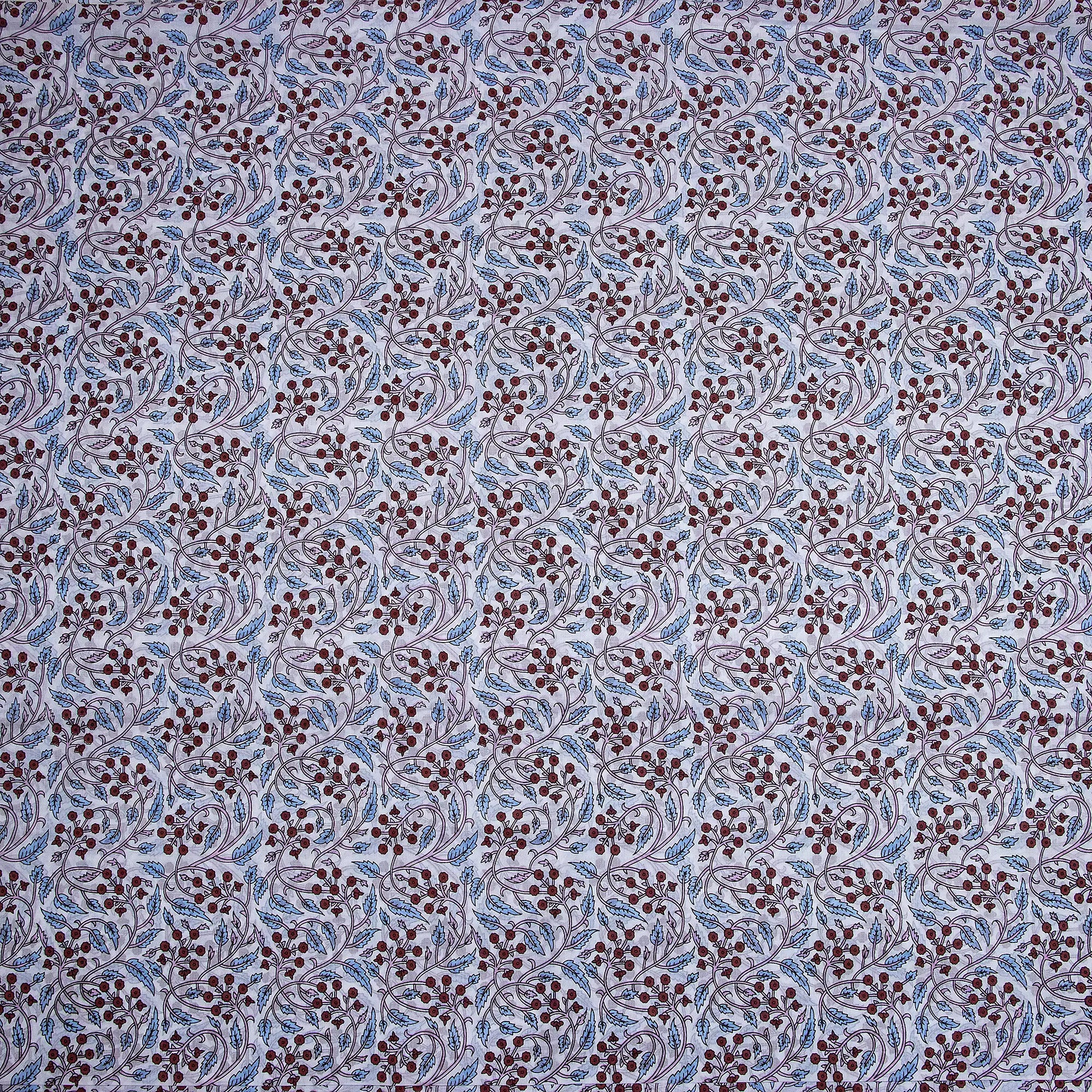 Multi Floral Handmade Printed Cotton Fabric