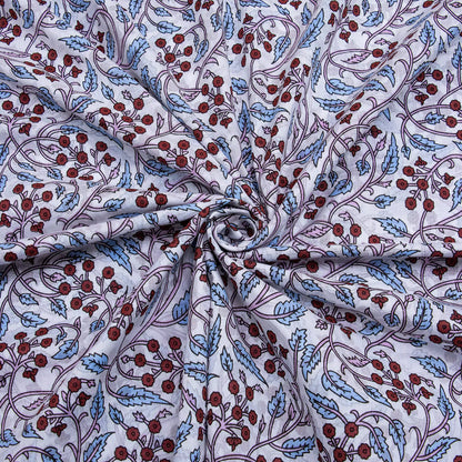 Multi Floral Handmade Printed Cotton Fabric
