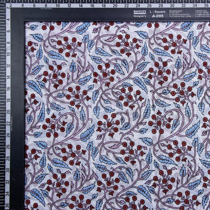 Multi Floral Handmade Printed Cotton Fabric