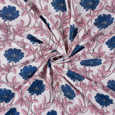 Premium Floral Quality Hand Block Printed Fabric
