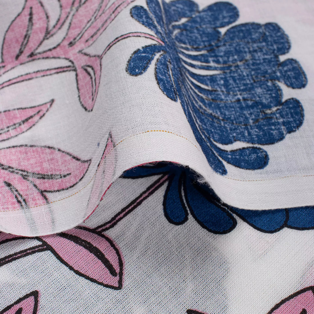 Premium Floral Quality Hand Block Printed Fabric