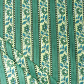 Green Pasapali Hand Block Printed Cotton Fabric