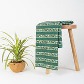 Green Pasapali Hand Block Printed Cotton Fabric