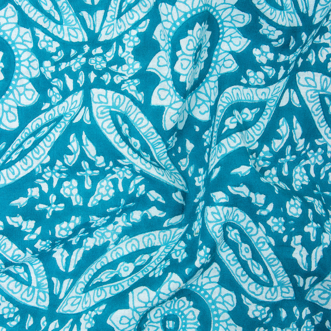 Rangoli Hand Block Printed Soft Cotton Fabric