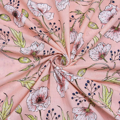 Beautiful Hand Block Printed Pure Cotton Fabric