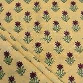 Soft Indian Hand Block Printed Cotton Fabric