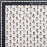 Indian Floral Handmade Printed Pure Cotton Fabric