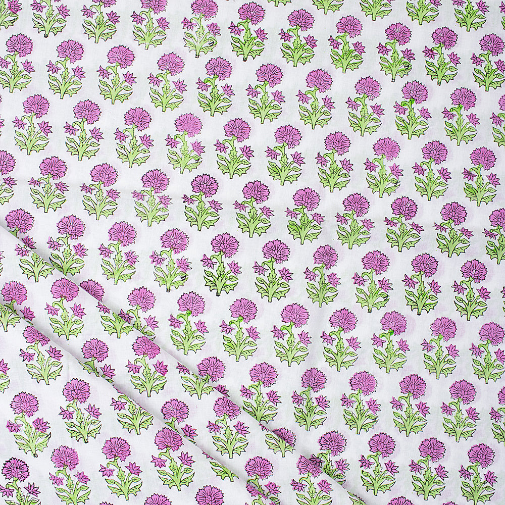 Multicolor Floral Design Mul Cotton Fabric