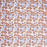 Floral Cotton Fabric Hand Dyed Natural Print