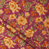 Red Floral Hand Block Printed Indian Fabric