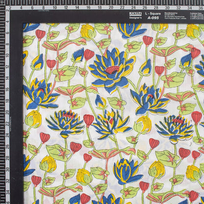 Premium Multicolor Floral Hand Block Printed Cotton