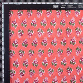 Indian Hand Block Printed Floral Cotton Fabric