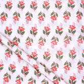Pink Floral Handmade Cotton Fabric
