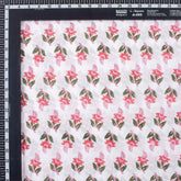 Pink Floral Handmade Cotton Fabric