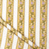 Yellow Stripe Hand Block Printed Indian Fabric