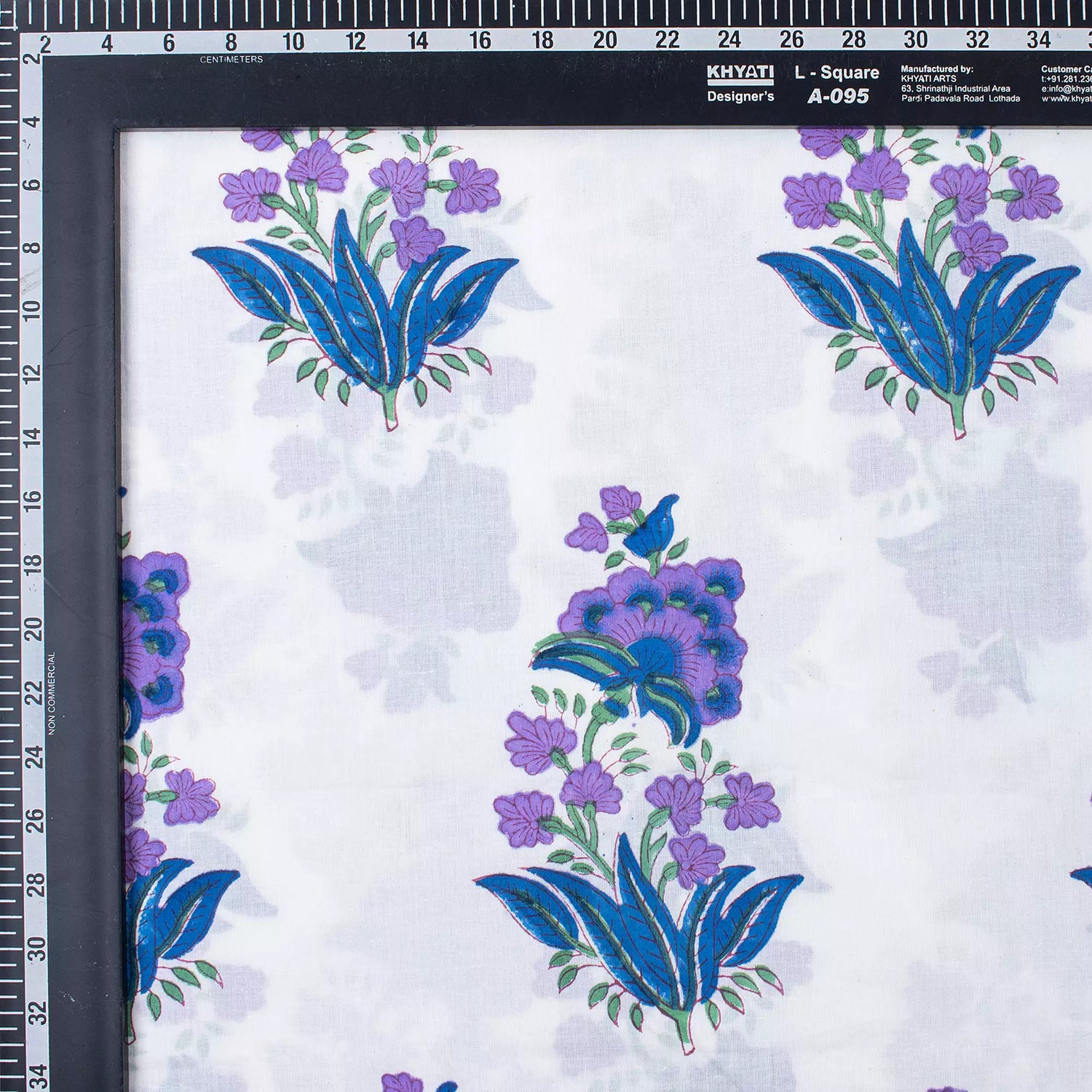 Organic Cotton Hand Block Printed Fabric for Dress Material