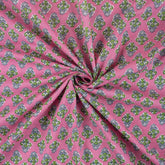 Attractive Floral Hand Block Print Fabric Online in India