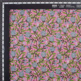 Multicolor Hand Block Printed Fabric for Kurta-Kurti
