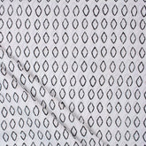 Geometric White Hand Block Print Fabric