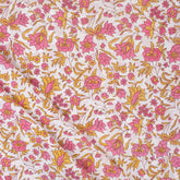 Indian Floral Hand Block Printed Fabric Online
