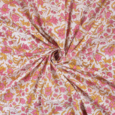 Indian Floral Hand Block Printed Fabric Online