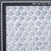 Blue Sea Cell Hand Block Printed Fabric Online