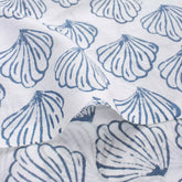 Blue Sea Cell Hand Block Printed Fabric Online