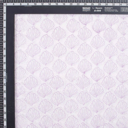 Purple Sea Cell Print Handmade Cotton Fabric