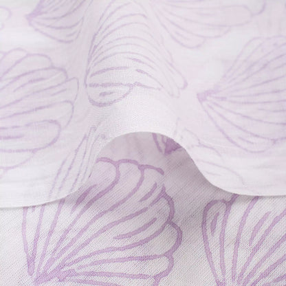 Purple Sea Cell Print Handmade Cotton Fabric