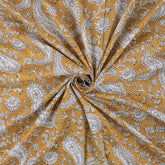Paisley Hand Block Print Fabric for Dress Online