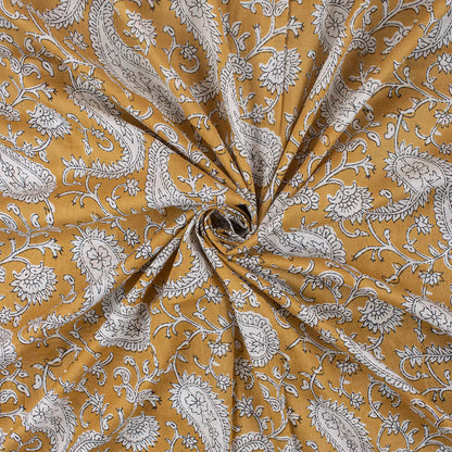 Paisley Hand Block Print Fabric for Dress Online