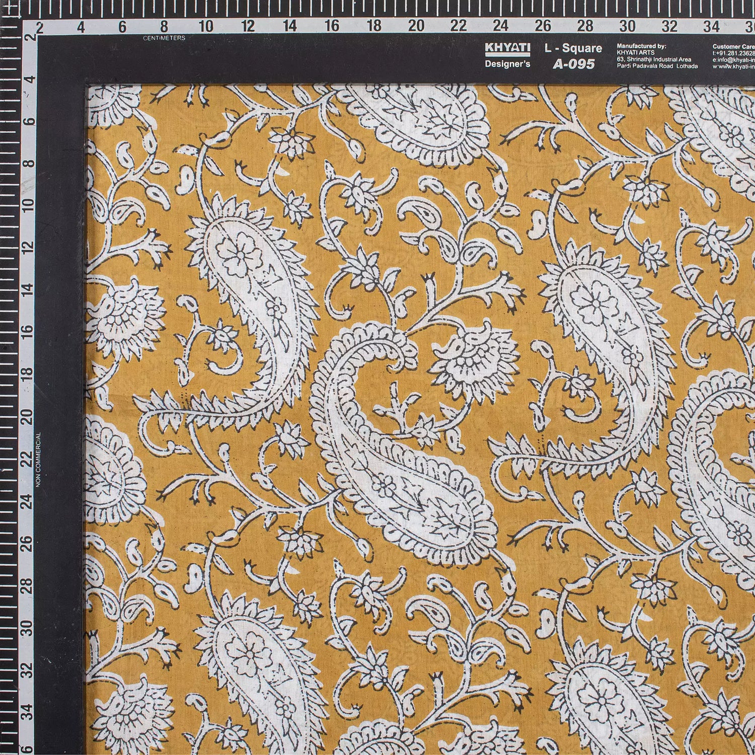Paisley Hand Block Print Fabric for Dress Online