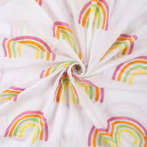 Rainbow Hand Block Printed Cotton Fabric