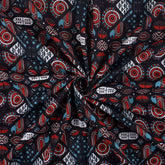 Geometric Hand Block Printed Fabric Online