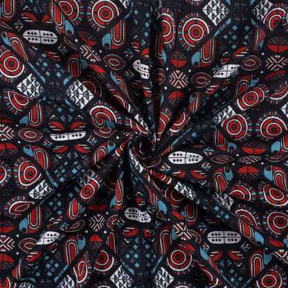 Geometric Hand Block Printed Fabric Online
