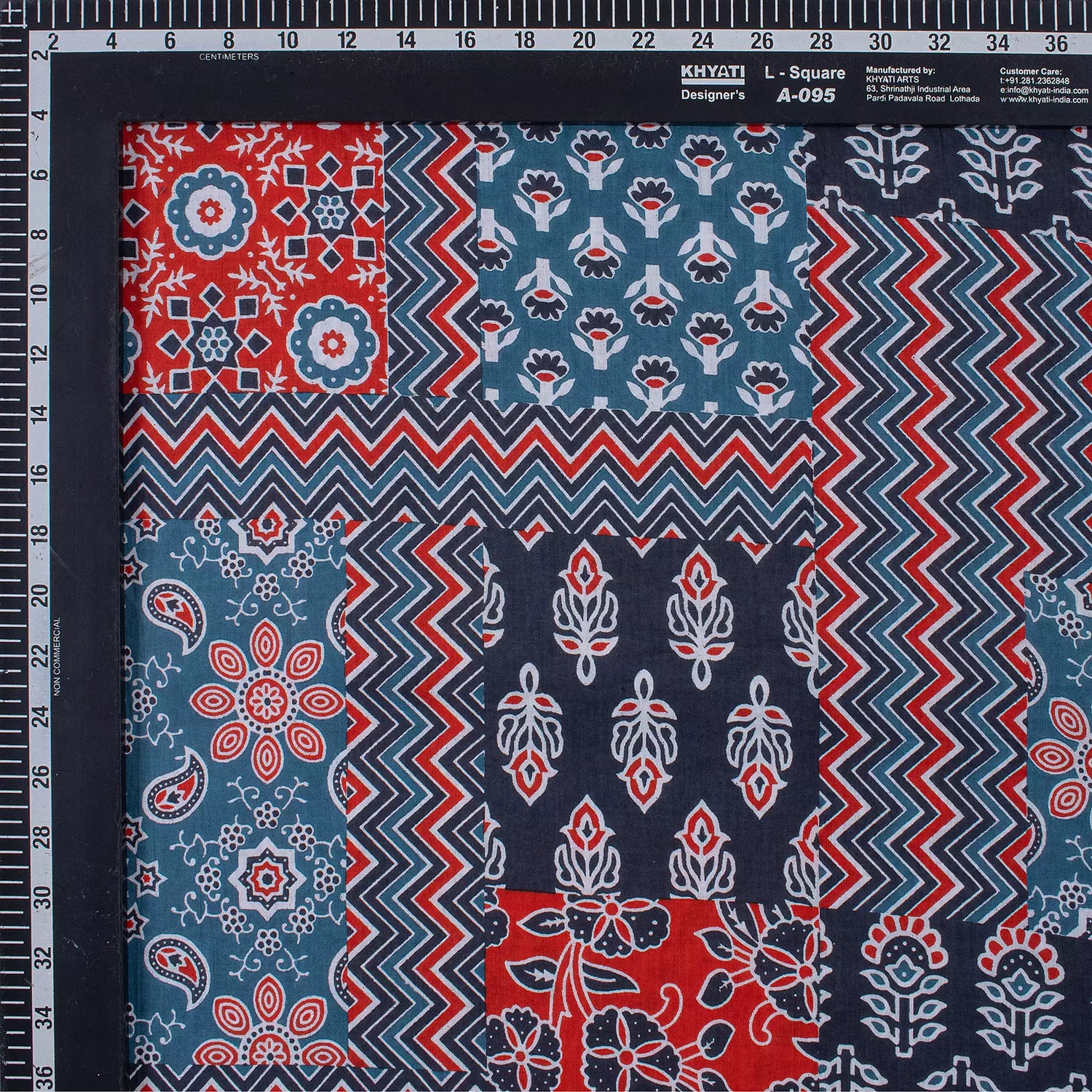 Patchwork Hand Block Printed Cotton Fabric