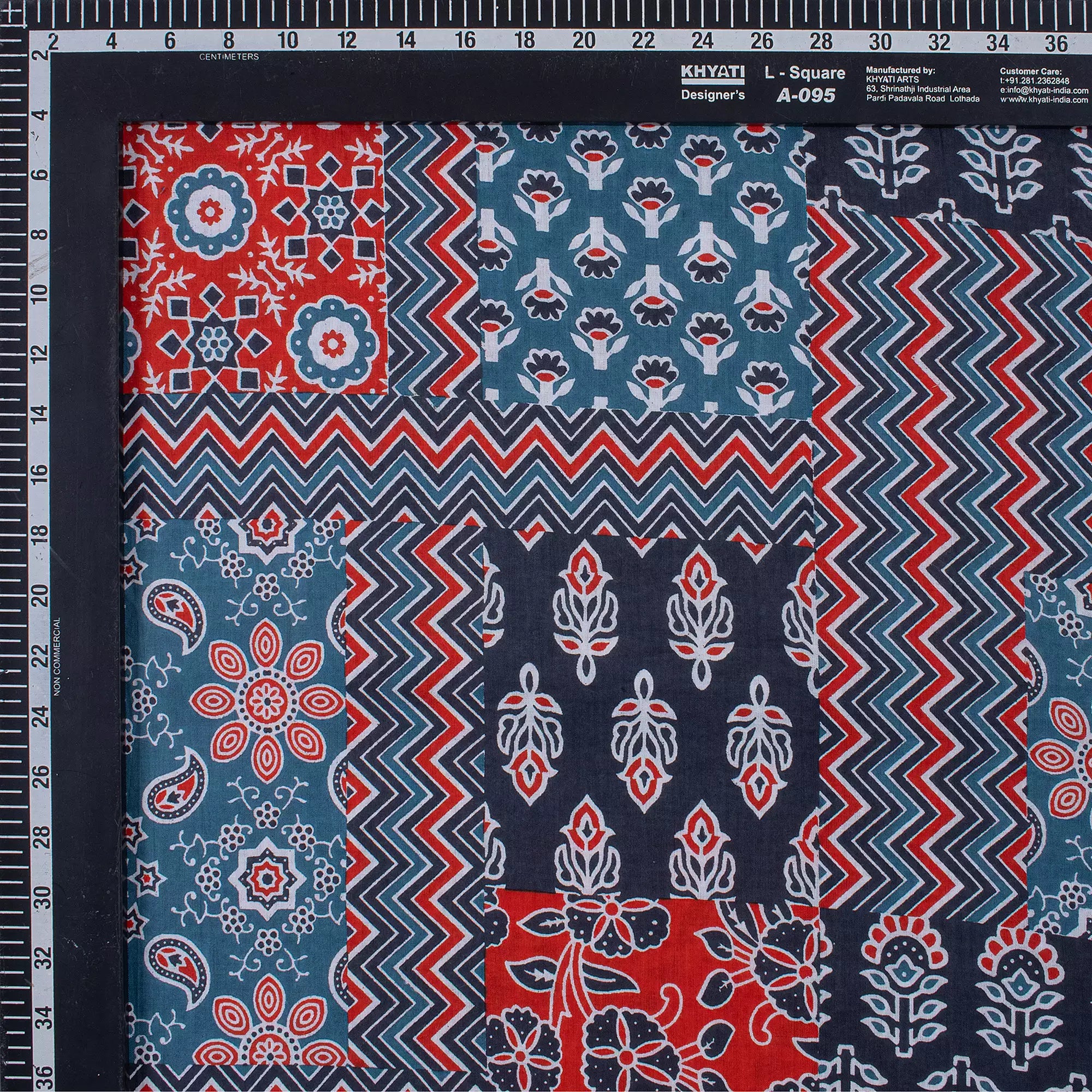 Patchwork Hand Block Printed Cotton Fabric