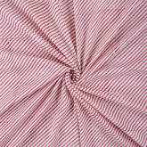 Best Indian Red Stripe Hand Block Printed for Clothing