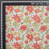 Multicolor Floral Hand Block Printed Fabric for Women
