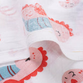 Animal Hand Block Printed Cotton Fabric by the Yard