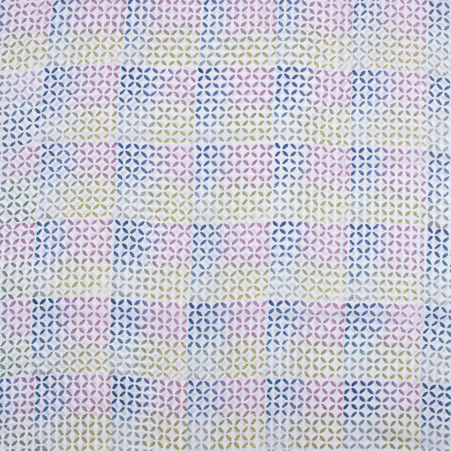 Geometric Hand Block Printed Fabric for Dress