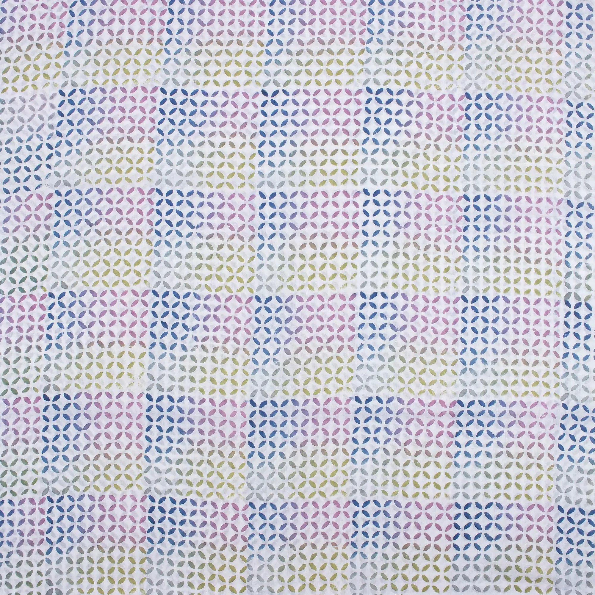 Geometric Hand Block Printed Fabric for Dress