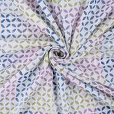 Geometric Hand Block Printed Fabric for Dress