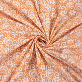 Mustard Yellow Hand Printed Organic Fabric Online