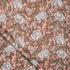 Brown Floral Hand Block Printed Textile Fabric Online