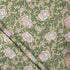 Premium Green Floral Hand Block Printed Fabric Online