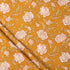 Orange Floral Hand Block Print Fabric Online