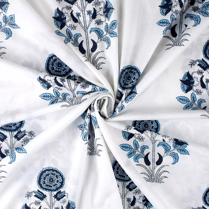 Organic Cotton Hand Block Printed Fabric