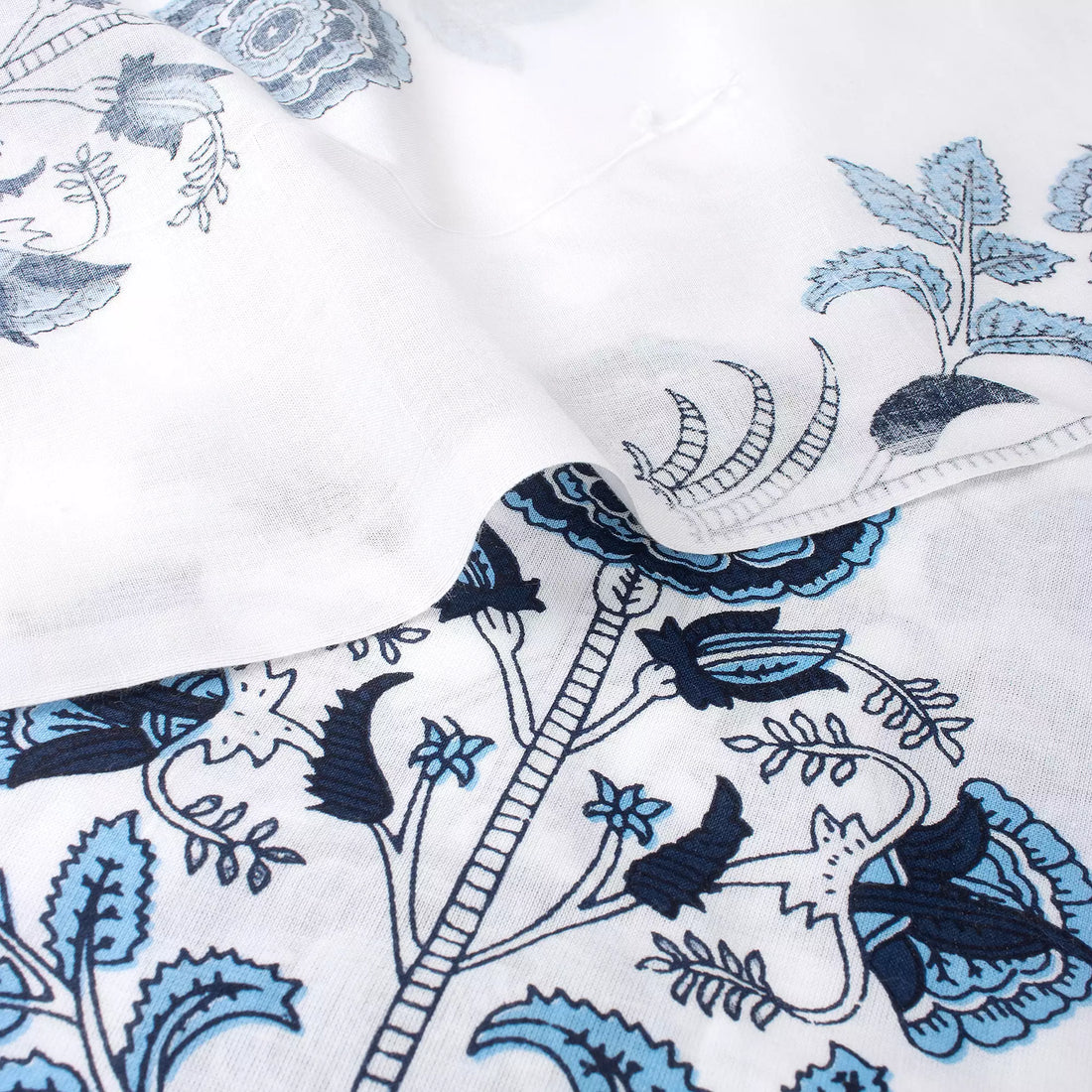 Organic Cotton Hand Block Printed Fabric